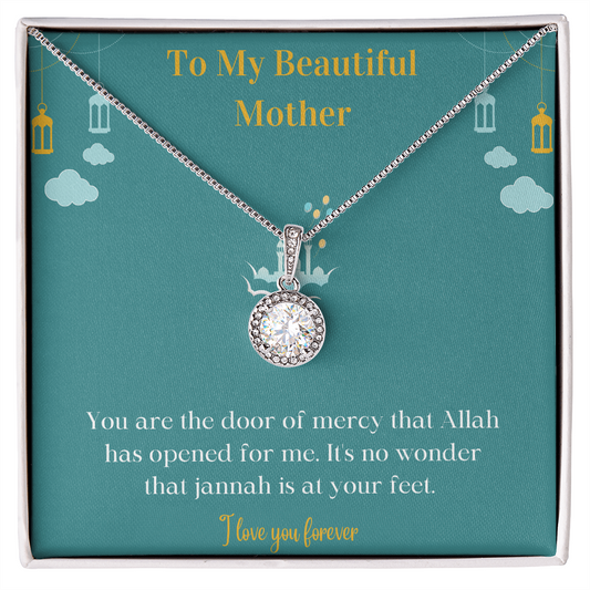 Eternal Hope Necklace For Mother, Forever Love, Islamic Jewelry, Muslim Mom Gift, Gift from Daughter