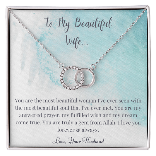 Perfect Pair Necklace, To My Beautiful Wife, Islamic Gifts