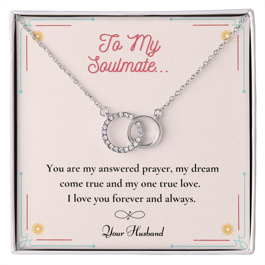 Perfect Pair Necklace, To My Soulmate, Gift For Her