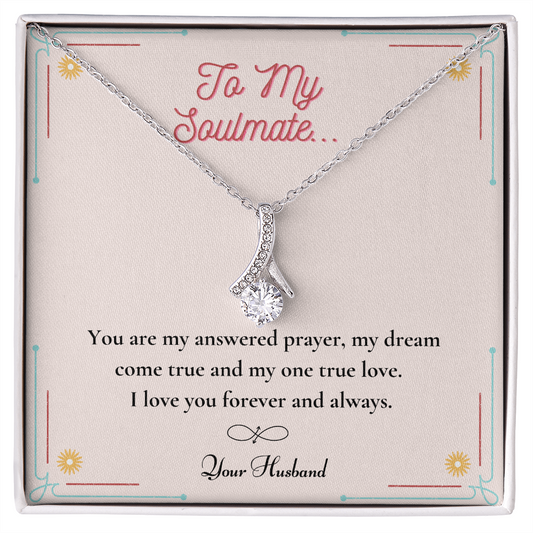 Alluring Beauty Necklace, To My Soulmate, Anniversary Present, Gift For Her
