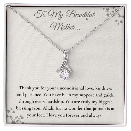 Alluring Beauty Necklace To My Beautiful Mother